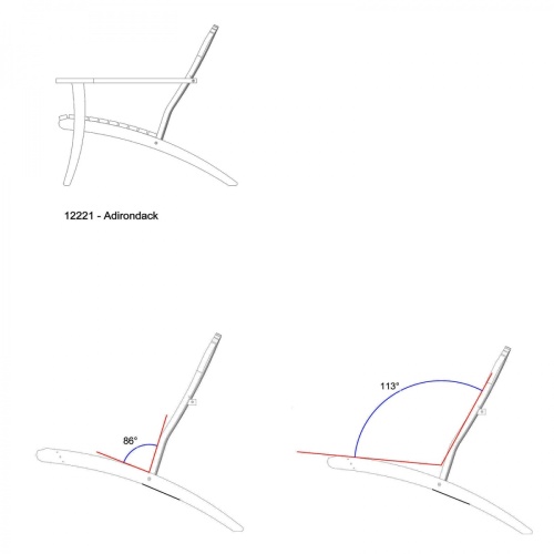 Adirondack Chair with Footrest - Picture L