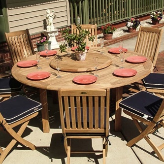 9 pc Buckingham Barbuda Teak Dining Set
