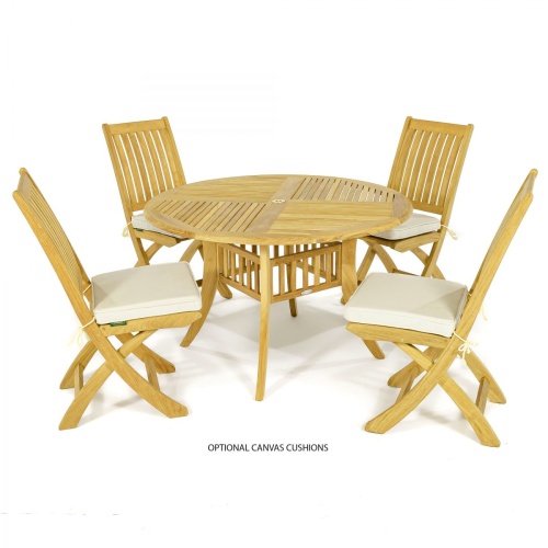 5 pc Hyatt-Barbuda Folding Dining Set - Picture A
