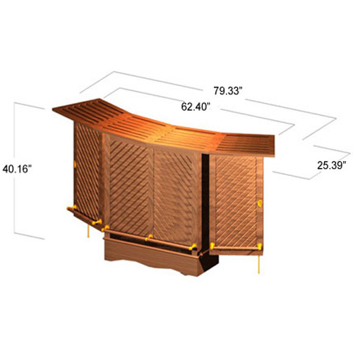 5 pc Somerset Teak Bar & Stool Set - Picture N