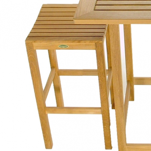 Monaco Square Table and Barstool Set for 4 - Picture C