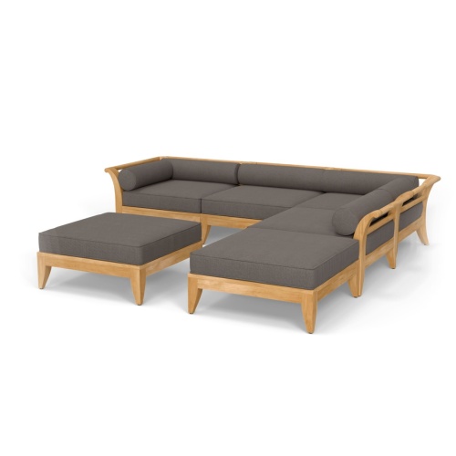 Aman Dais 6 pc Outdoor Sectional - Picture A