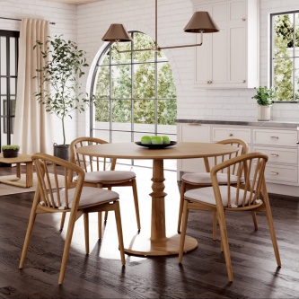 5 Pc Dahlia Round Table Set