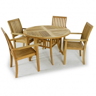 Sussex Teak Patio Dining Set