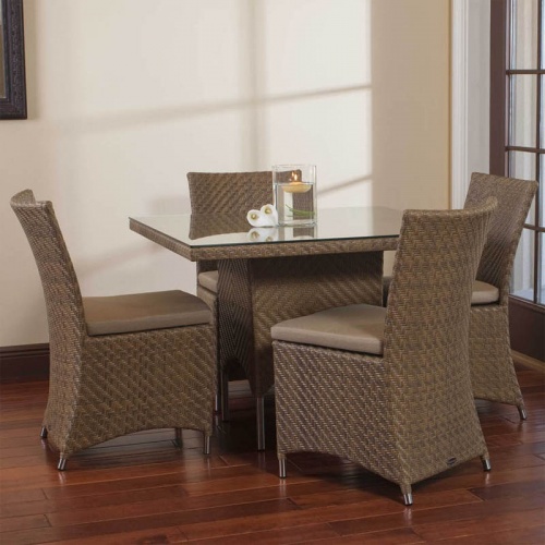 Aluminum Synthetic Wicker Furniture Westminster Teak