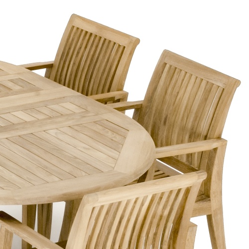 7 pc Martinique Laguna Teak Dining Set - Picture L