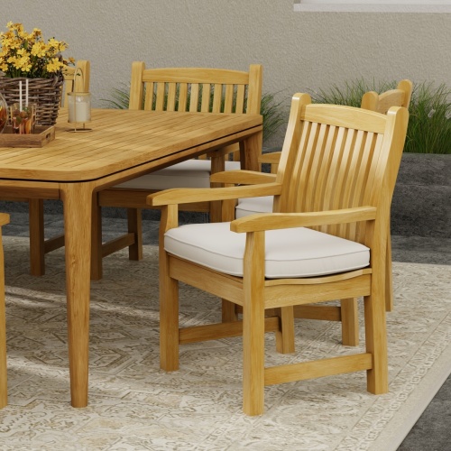 7 pc Martinique Oval Veranda Dining Chair Set - Picture L