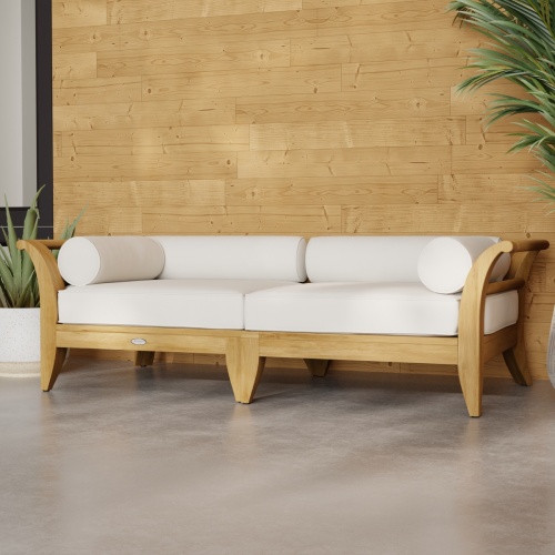 Aman Dais 2 pc Teak Loveseat Set - Picture L