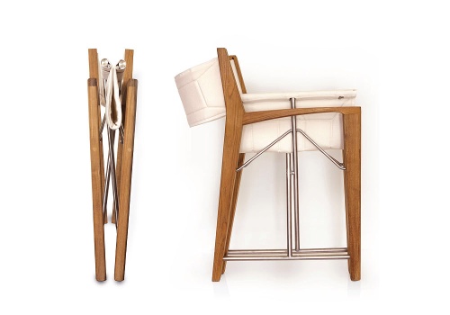 Odyssey Teak & Stainless Steel Dining Set - Picture K