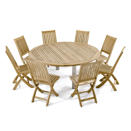 Vogue Teak Barbuda Dining Set for 8 - Picture A