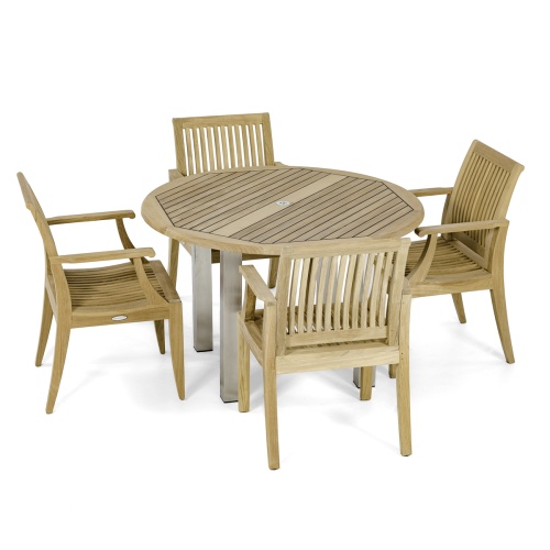 Vogue Laguna Teak Dining Set - Picture A