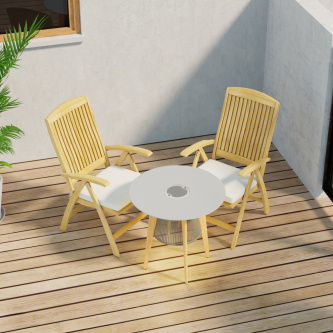 3 pc Luna Reclining Bistro Set