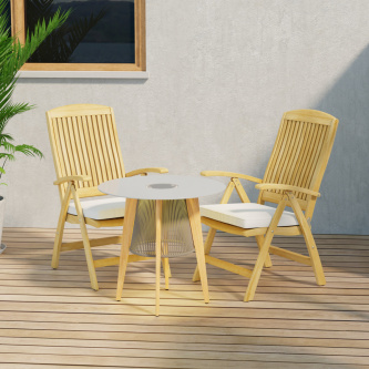 3 pc Luna Reclining Bistro Set