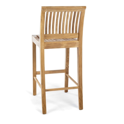 Square Laguna Teak Barstool Set - Picture M