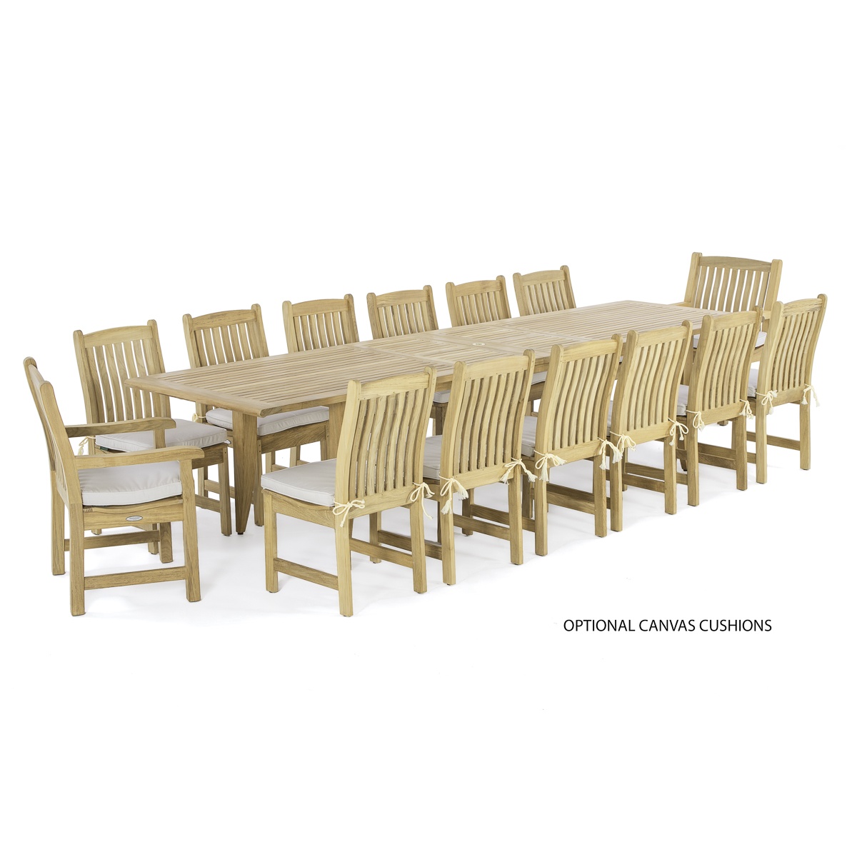 Grand Laguna Veranda 15pc Teak Dining Set