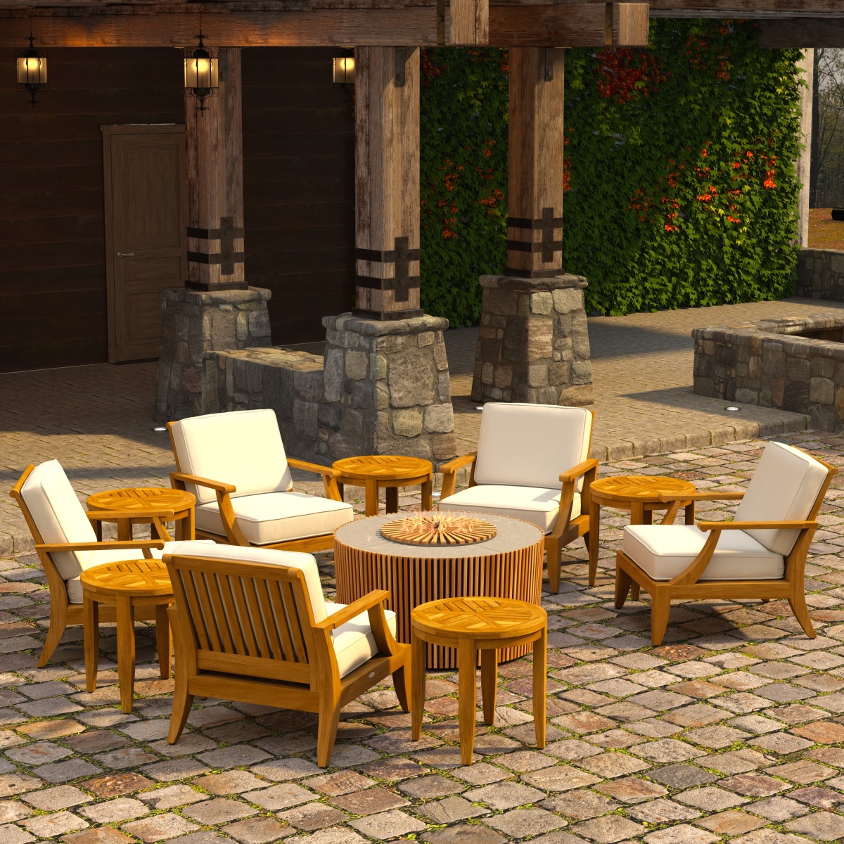 11 pc Agora Fire Table Laguna Set