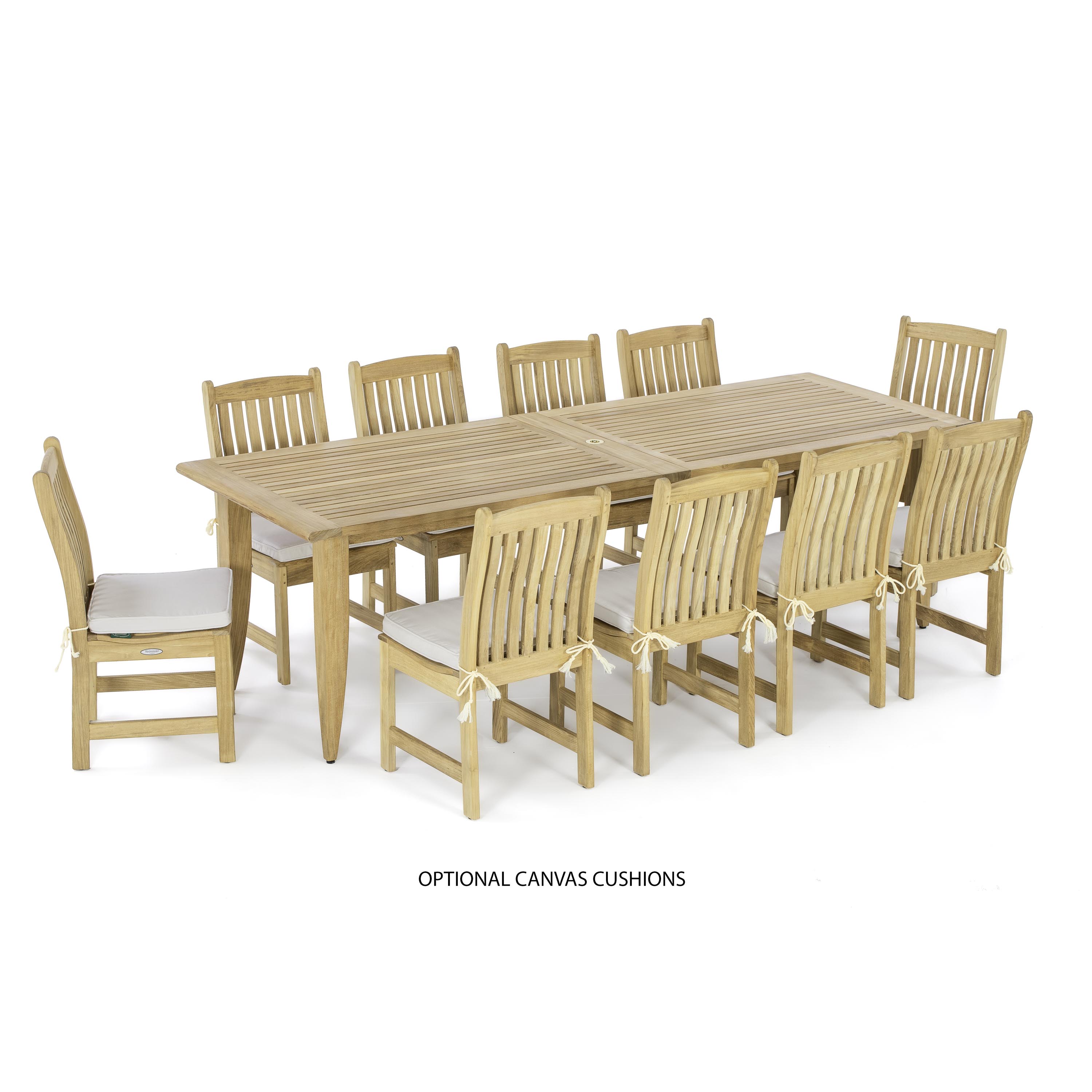 Laguna Veranda 11pc Teak Dining Set
