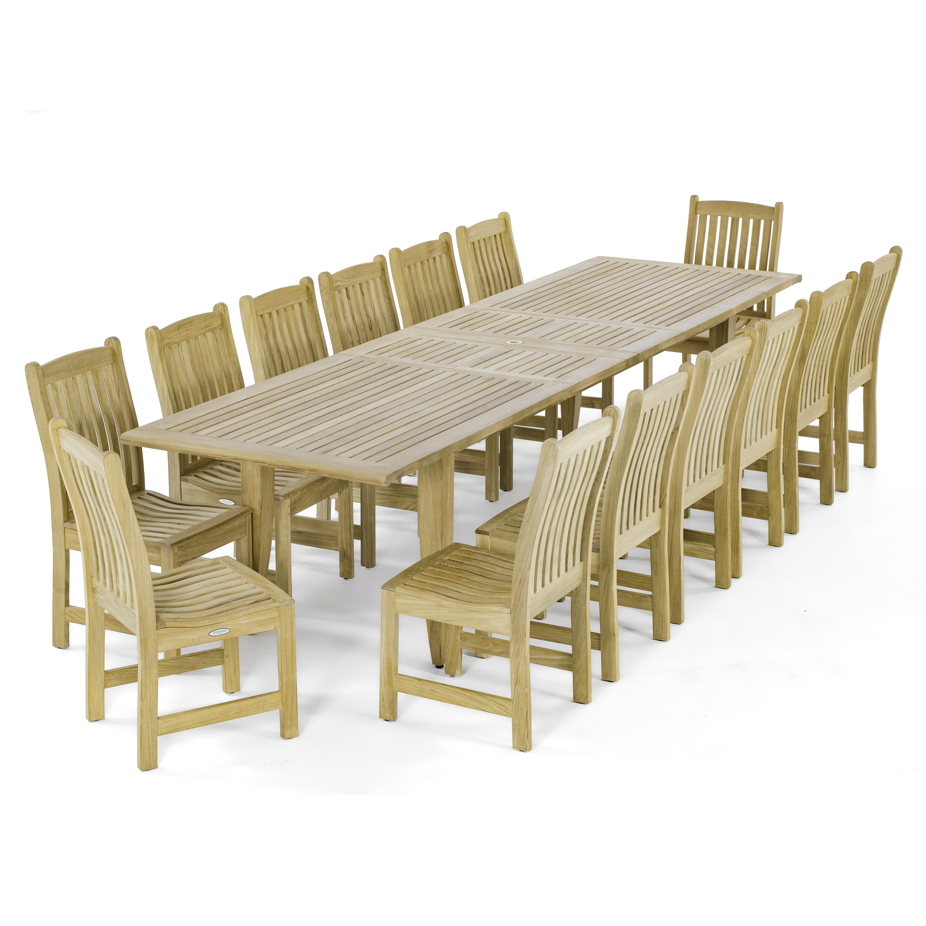 Grand Laguna Veranda 15pc Teak Dining Set