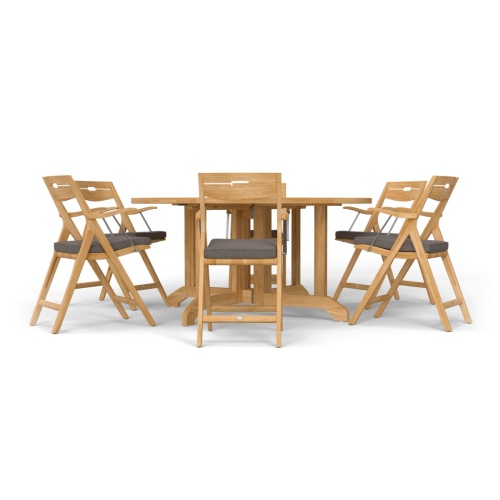 7 pc Barbuda Surf Foldable Dining Set - Picture D
