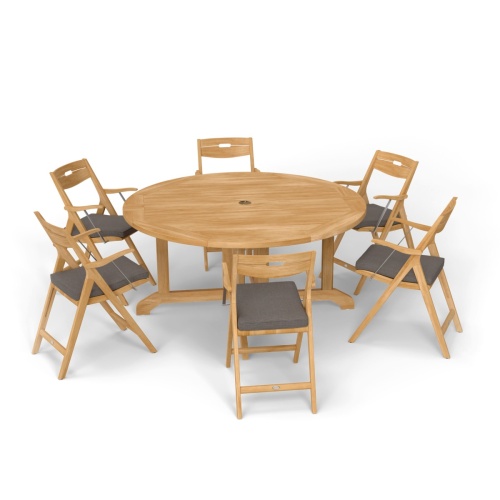 7 pc Barbuda Surf Foldable Dining Set - Picture E