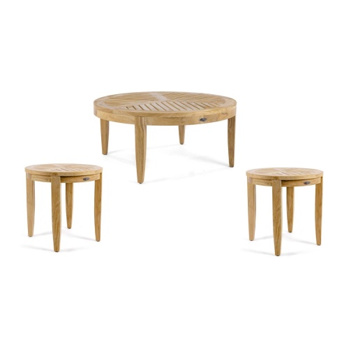 Laguna 3 pc Coffee and Side Table Set - Picture A