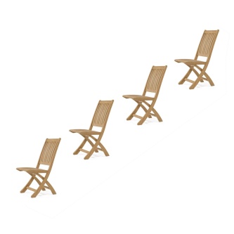 4 Barbuda Folding Side Chairs