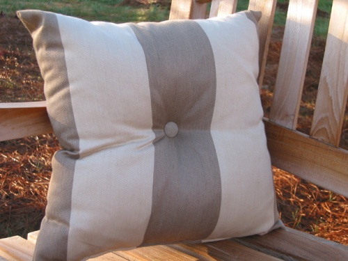 Heather Beige Throw Pillow 16 x 16 - Picture A