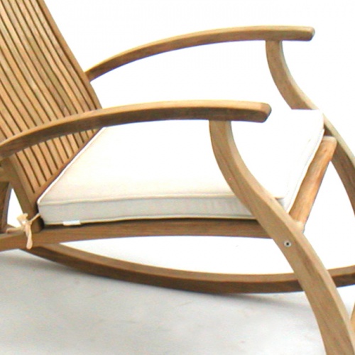 Aria Rocking Chair Seat Teracotta Cushion - Picture A