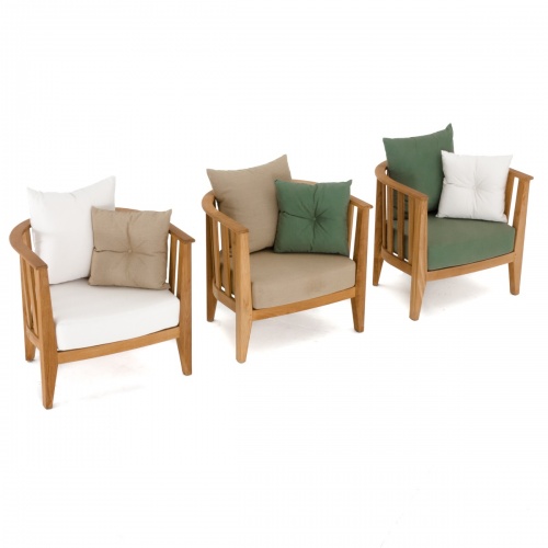 Kafelonia Club Chair Cushion Canvas - Picture C