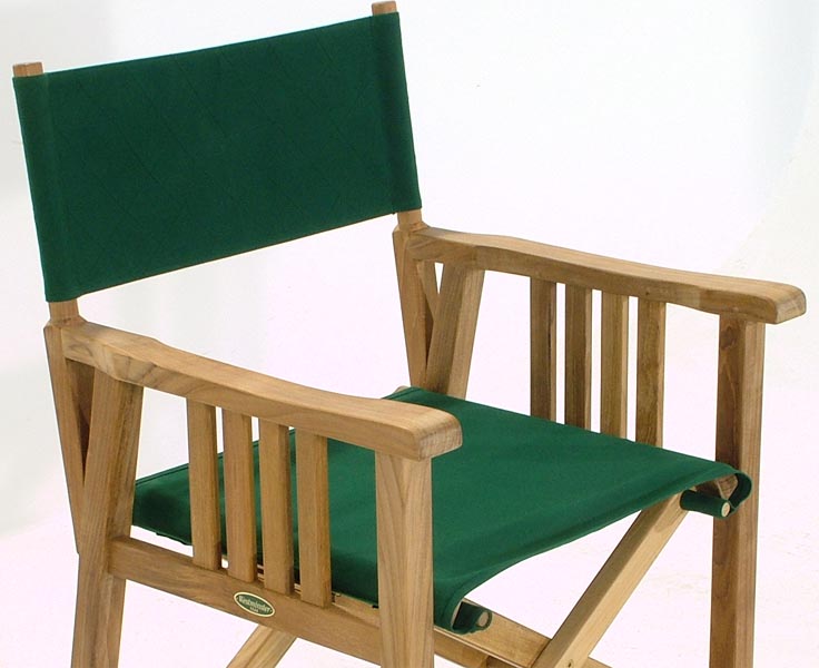 12568 Director Chair Fabric Forest Green Westminster Teak