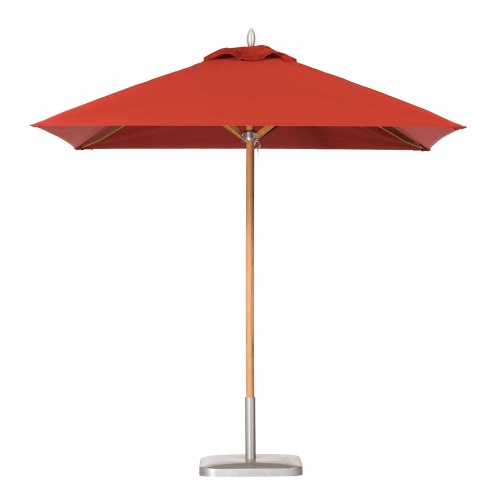 9ft Square Teak Umbrella - Picture A