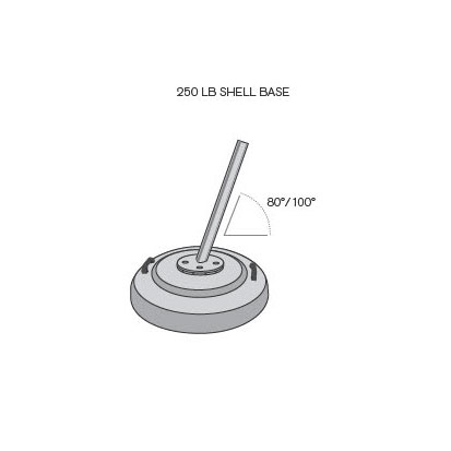 250lb Aluminum Shell Base for Spectra (unfilled)