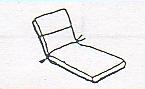 WI507 Chaise Quilted Cushion 23W X 74L - Picture A