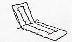 WI508 Chaise Euro Cushion 23W X 74L - Picture A