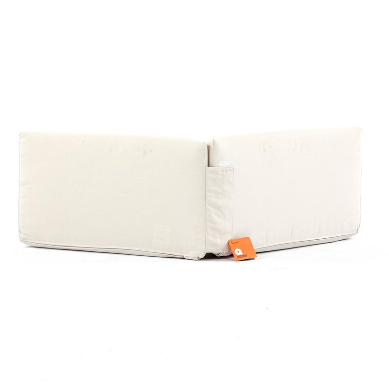 alt="31002 malaga synthetic wicker deep seating corner sectional double back cushion back view showing attachment tabs on white background"