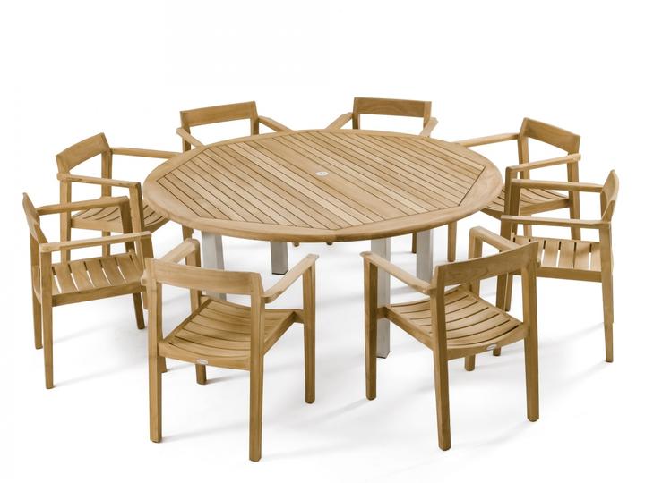 Horizon Vogue Teak Dining Set for 8