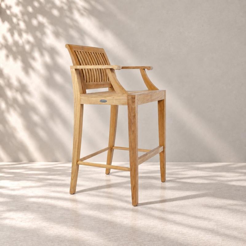 alt="Laguna Teak Bar Stool - Picture A"