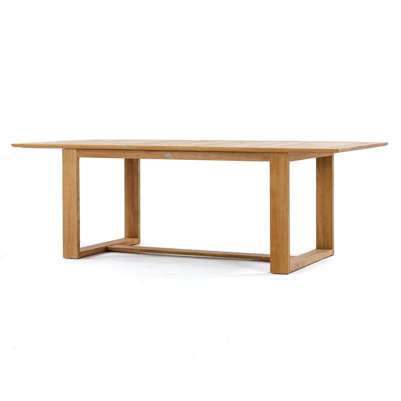 alt="7 pc Horizon Teak Rectangular Dining Set - Picture M"