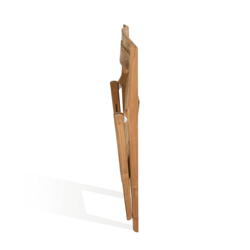 alt="70465 Surf Pyramid folding side chair in folded position for storage on white background"