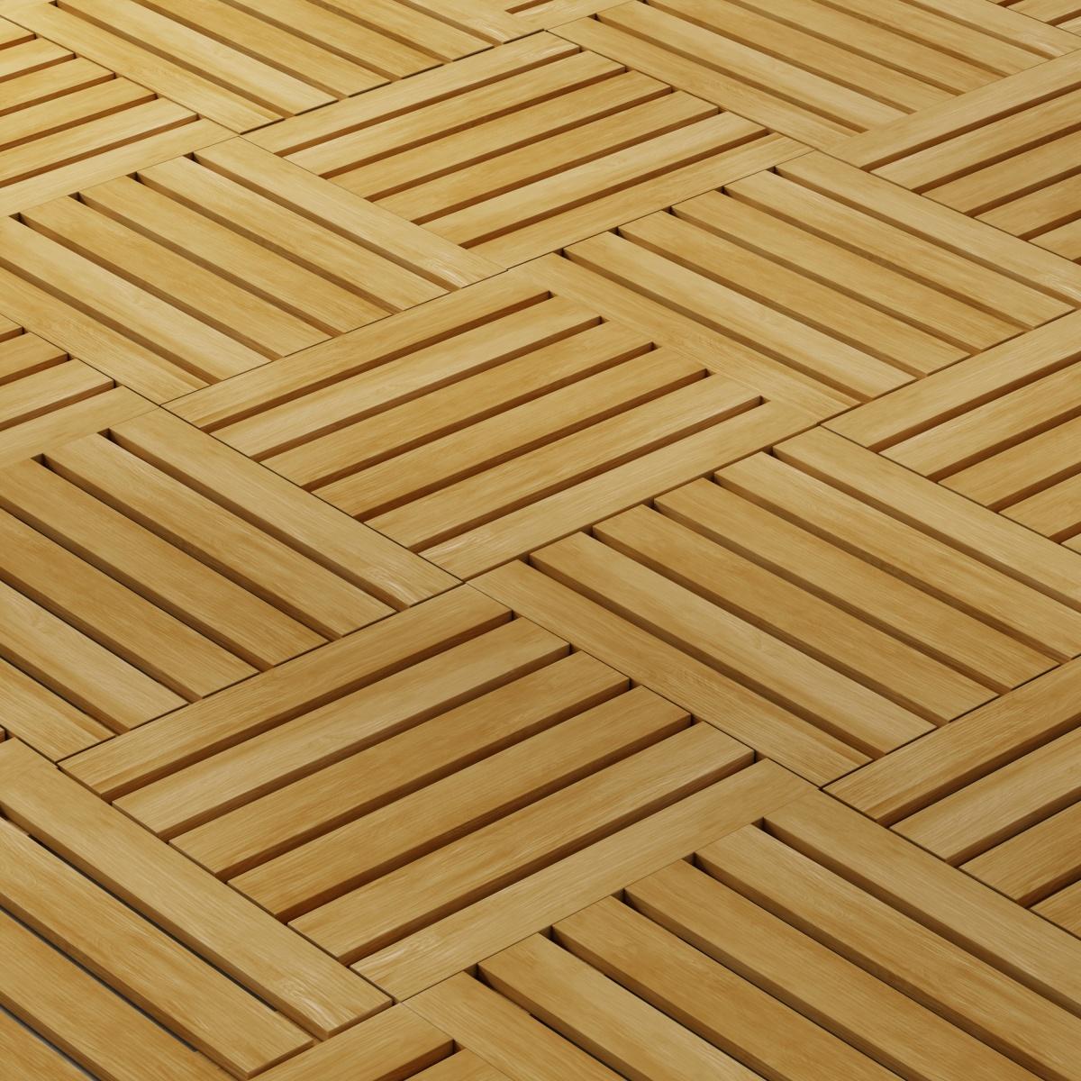 18490 Callebotise Teak Floor Tiles  showing closeup of layout and design
