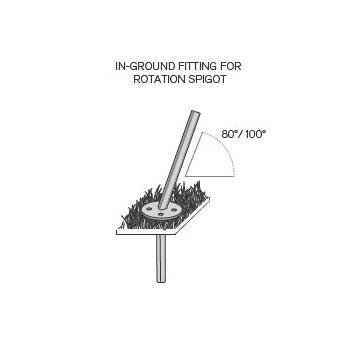 spbigf spectra in ground footing umbrella mount autocad angled on white background