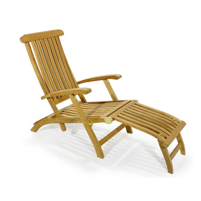 Refurbished Barbuda Classic Teak Steamer Chair — picture A