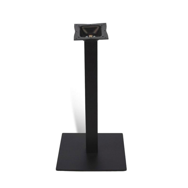 alt="70687 Vogue black gar bar table base side view on white background "