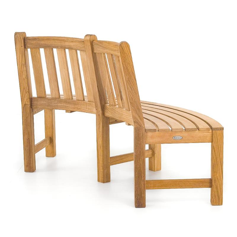 alt="image of 13691 Teak Tree Hugger Bench rear view on white background"