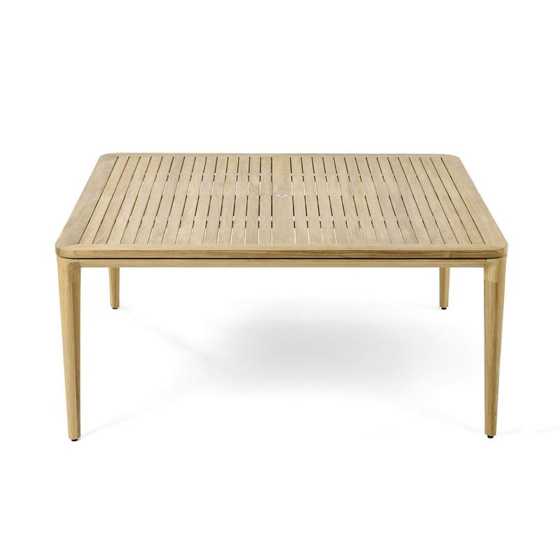 alt="Veranda 5 Foot Square Teak Outdoor Dining Table - Picture E"