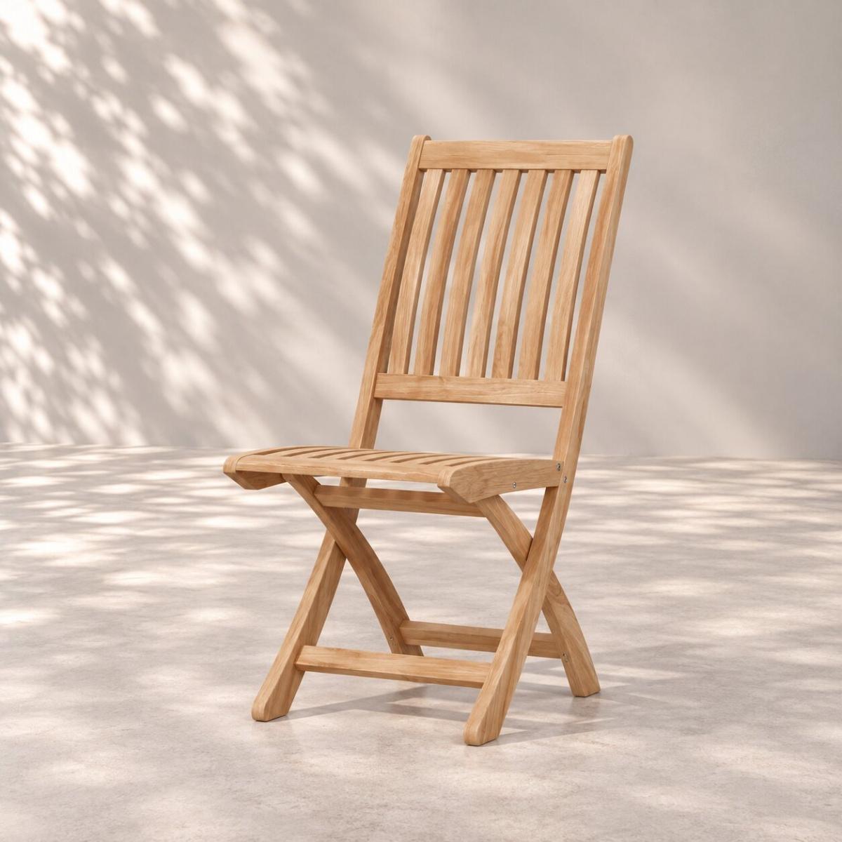 Barbuda Teak Folding Chair — picture A