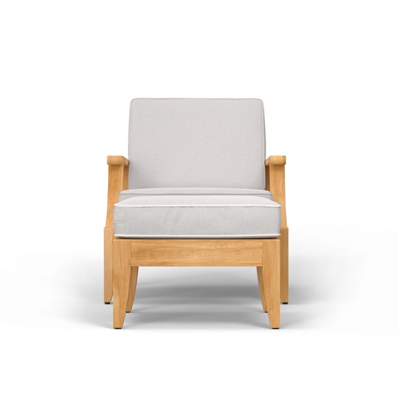 alt="Laguna Teak Lounge Chair & Ottoman - Picture D"