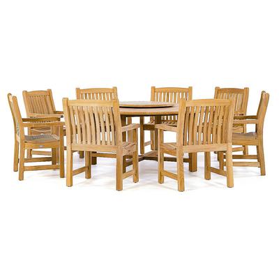 9 pc Buckingham Armchair Teak Set