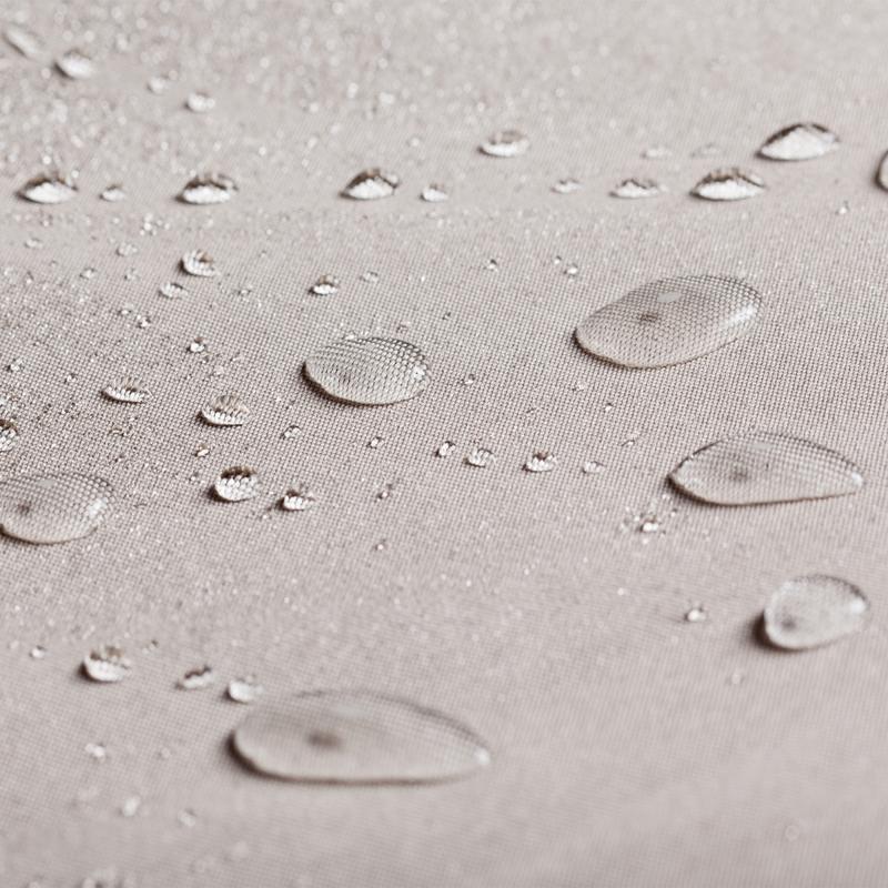 alt="64100  Agora Fire Table Cover showing closeup view of water resistant cover material "