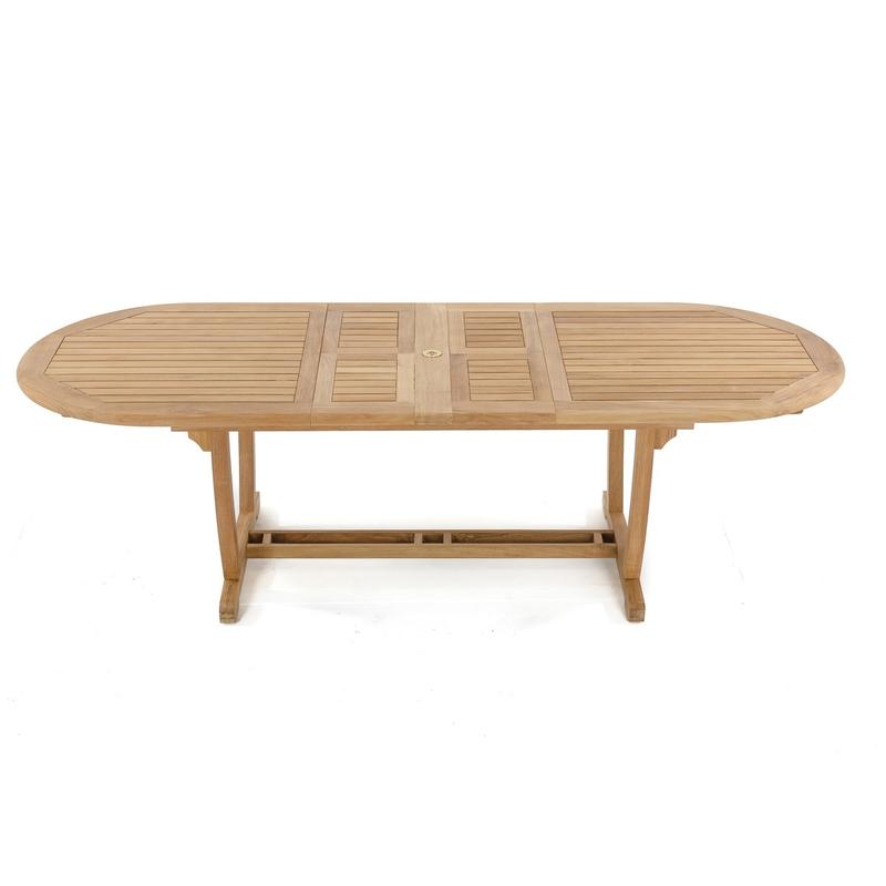 alt="15504 Montserrat Extension Table Side top angled view on white background"